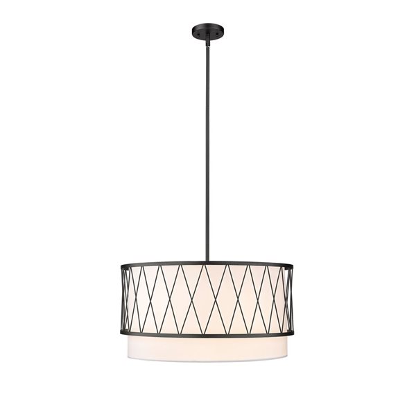 Z-Lite Matte Black Dalton 4-Light Pendant