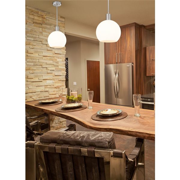 Z-Lite Brushed Nickel Margo 1-Light Pendant