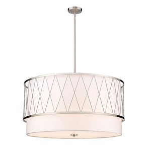 Z-Lite Brushed Nickel Dalton 5-Light Pendant