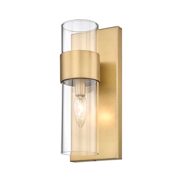 Z-Lite Rubbed Brass Lawson 1-Light Wall Sconce