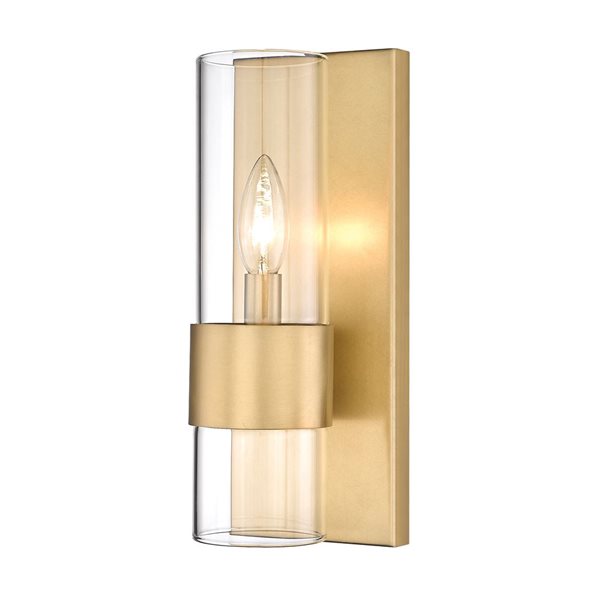 Z-Lite Rubbed Brass Lawson 1-Light Wall Sconce