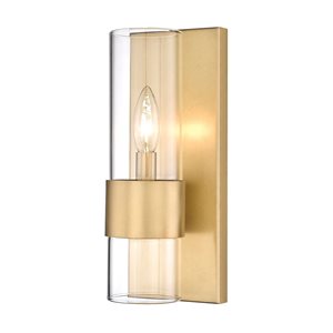 Z-Lite Rubbed Brass Lawson 1-Light Wall Sconce