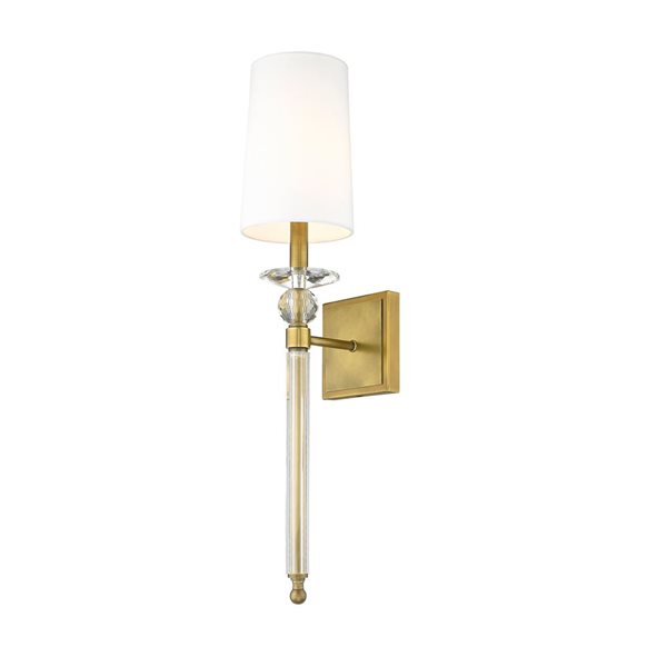 Z-Lite Rubbed Brass Ava 1-Light Wall Sconce