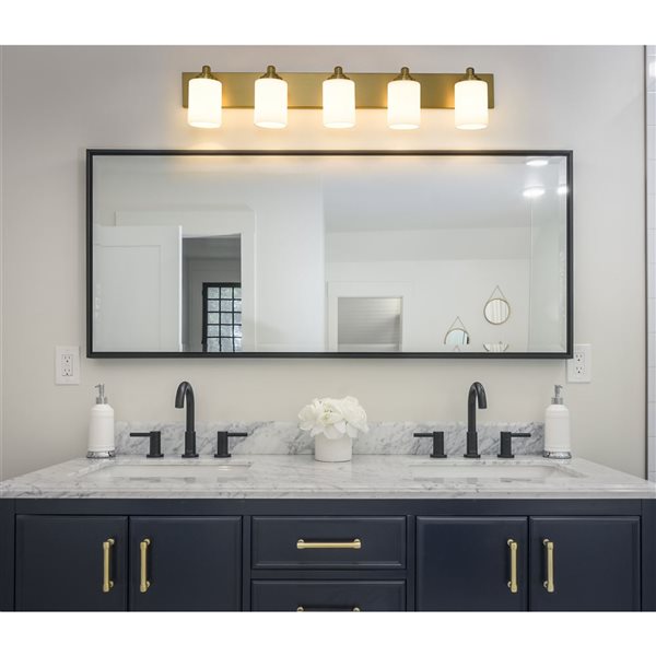 Z-Lite Brushed Gold Soledad 5-Light Vanity