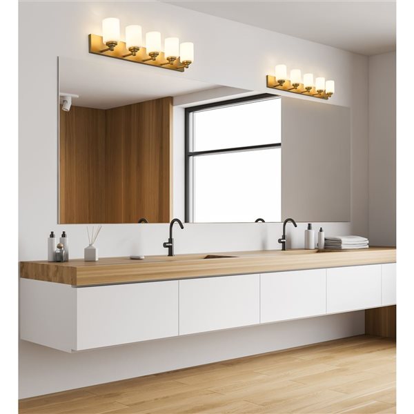 Z-Lite Brushed Gold Soledad 5-Light Vanity