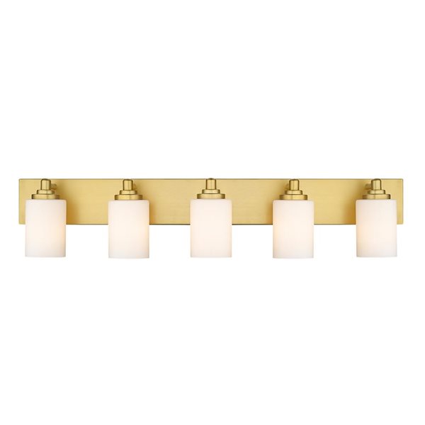 Z-Lite Brushed Gold Soledad 5-Light Vanity