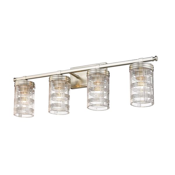 Z-Lite Brushed Nickel Archer 4-Light Vanity