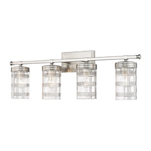 Z-Lite Brushed Nickel Archer 4-Light Vanity