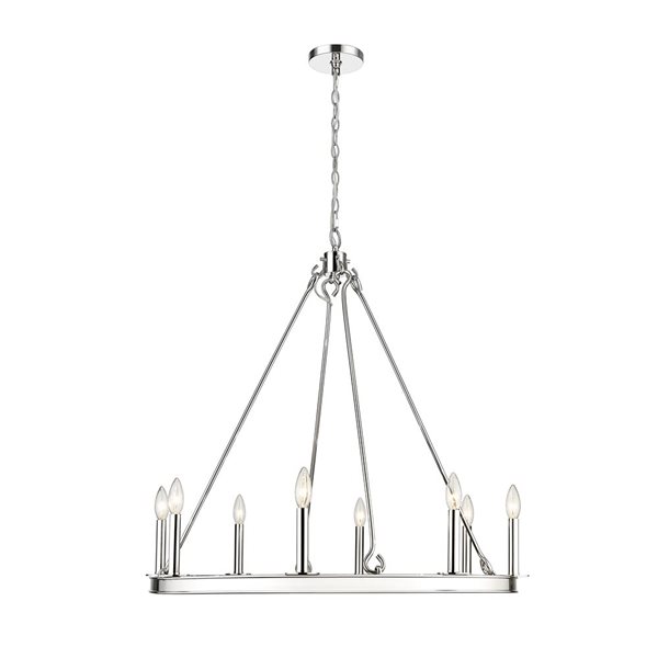 Z-Lite Polished Nickel Barclay 8-Light Chandelier