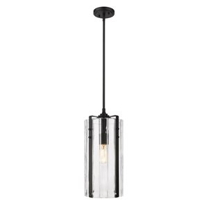 Z-Lite Matte Black Alverton 1-Light Pendant