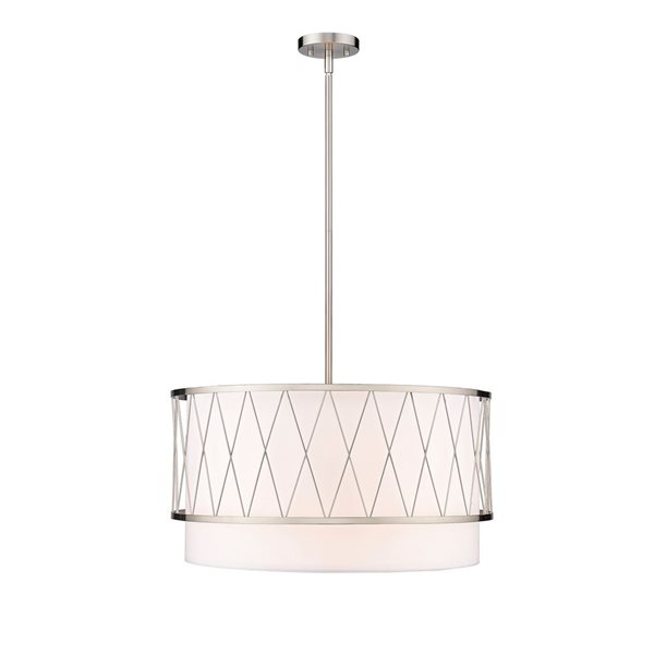 Z-Lite Brushed Nickel Dalton 4-Light Pendant