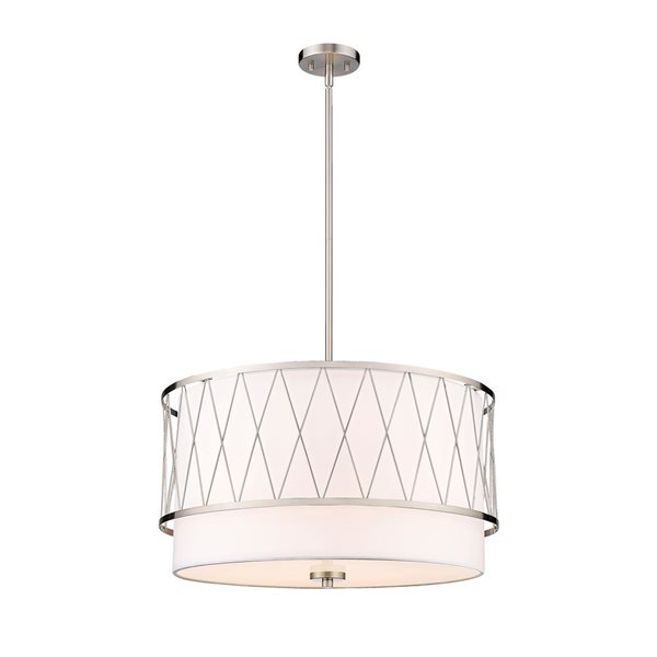 Z-Lite Brushed Nickel Dalton 4-Light Pendant