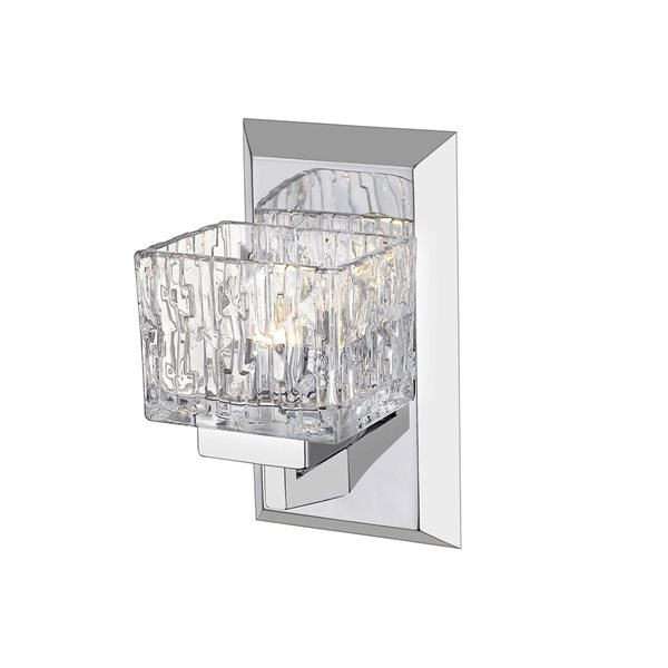 Z-Lite Chrome Rubicon 1-Light Wall Sconce