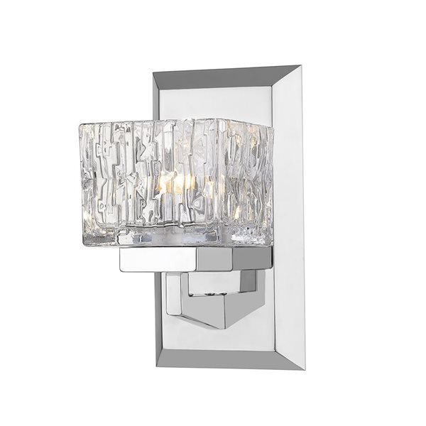 Z-Lite Chrome Rubicon 1-Light Wall Sconce