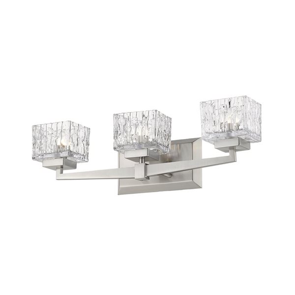 Z-Lite Brushed Nickel Rubicon 3-Light Vanity