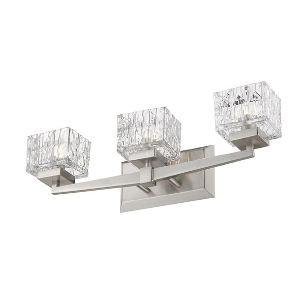 Z-Lite Brushed Nickel Rubicon 3-Light Vanity