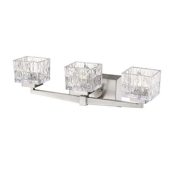 Z-Lite Brushed Nickel Rubicon 3-Light Vanity