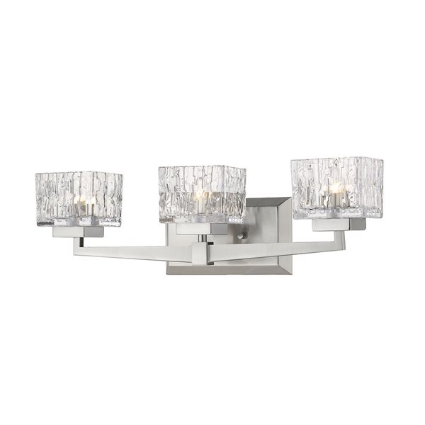 Z-Lite Brushed Nickel Rubicon 3-Light Vanity