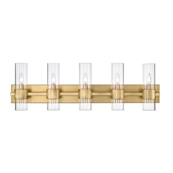 Z-Lite Rubbed Brass Lawson 5-Light Vanity