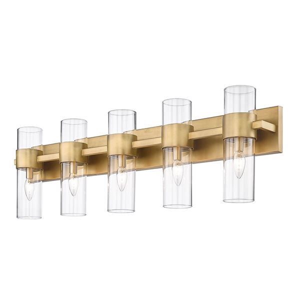 Z-Lite Rubbed Brass Lawson 5-Light Vanity