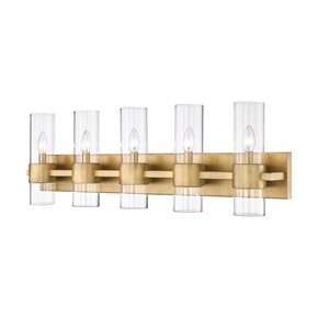 Z-Lite Rubbed Brass Lawson 5-Light Vanity