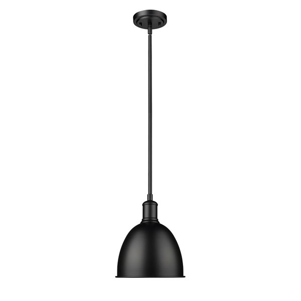 Z-Lite Matte Black Sawyer 1-Light Pendant