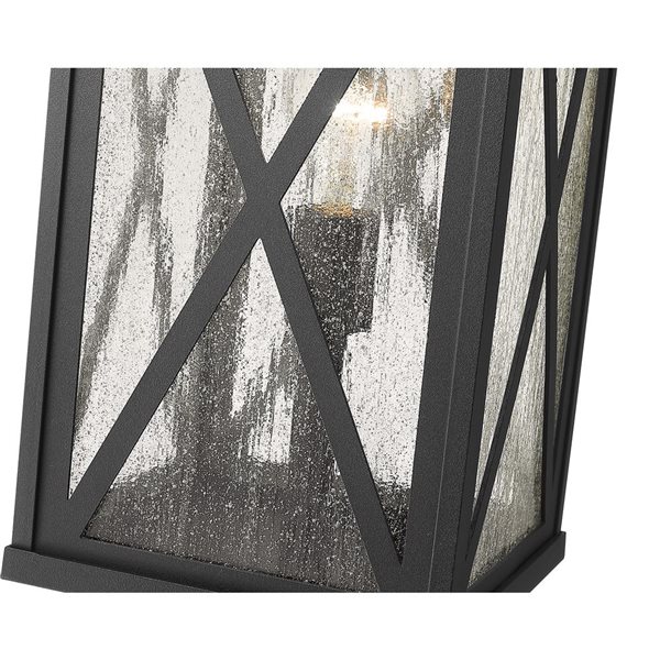 Z-Lite Black Brookside 1-Light Outdoor Post Mount Fixture