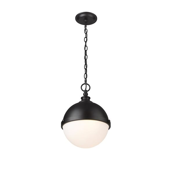 Z-Lite Matte Black Peyton 2-Light Pendant