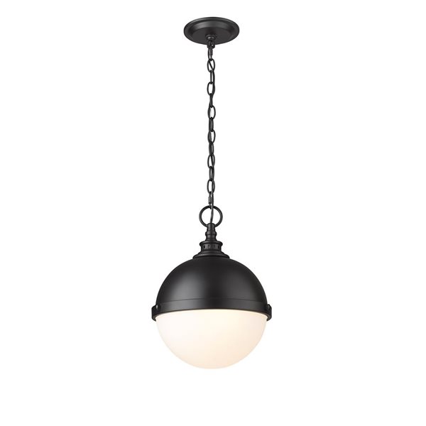 Z-Lite Matte Black Peyton 2-Light Pendant