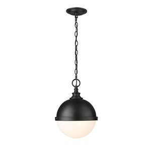 Z-Lite Matte Black Peyton 2-Light Pendant