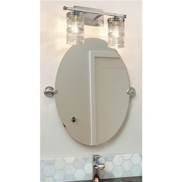 Z-Lite Brushed Nickel Archer 2-Light Vanity