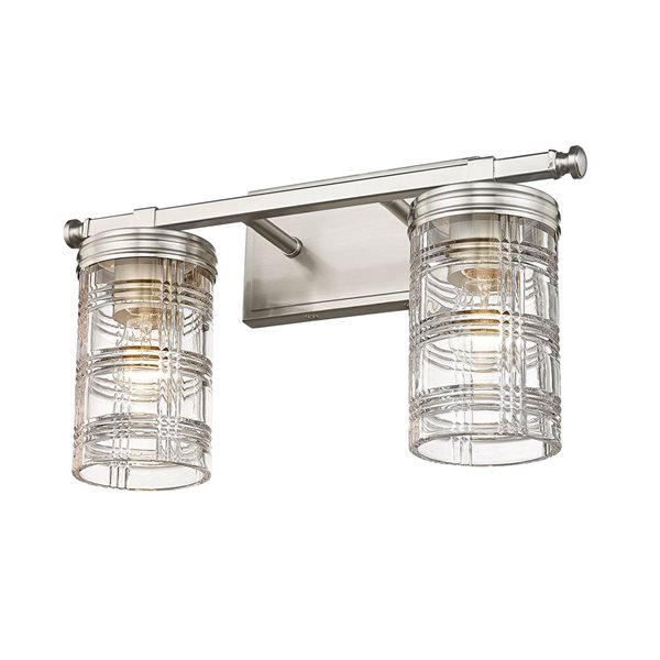 Z-Lite Brushed Nickel Archer 2-Light Vanity