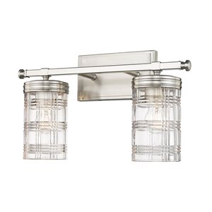 Z-Lite Brushed Nickel Archer 2-Light Vanity