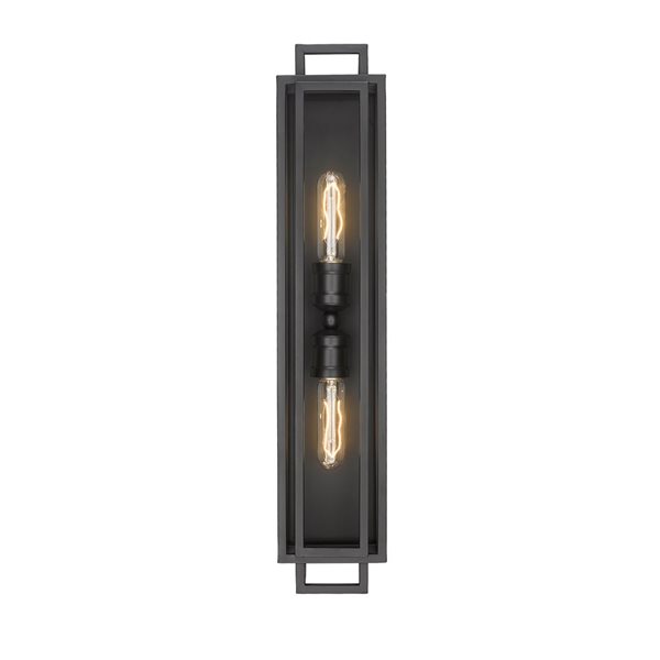 Z-Lite Matte Black Titania 2-Light Vanity