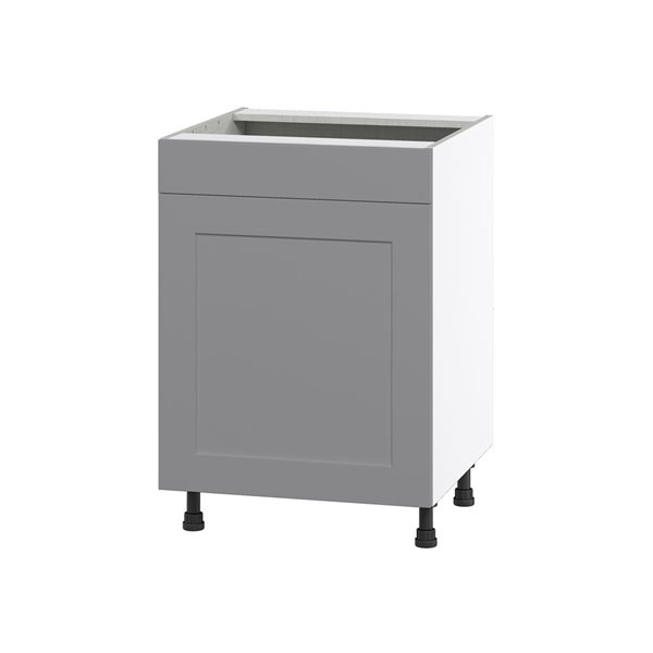 Hugo&Borg Beaumont 24 x 34.5 x 24.88-in Painted Slate Grey Sink Base Semi-Custom Cabinet