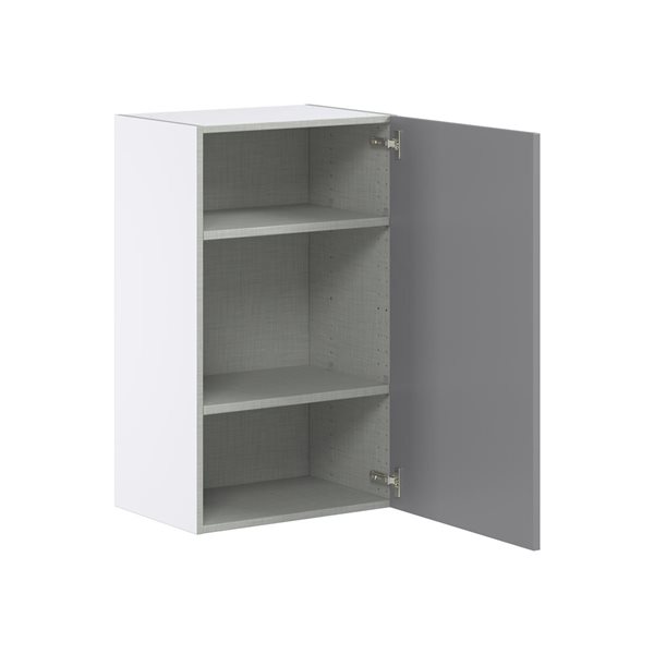 Hugo&Borg Beaumont 21 x 35 x 14.88-in Painted Slate Grey Door Wall Semi-Custom Cabinet