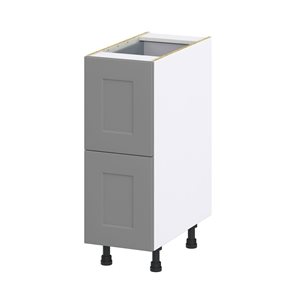 Hugo&Borg Beaumont 12 x 34.5 x 24.88-in Painted Slate Grey Drawer Base Semi-Custom Cabinet