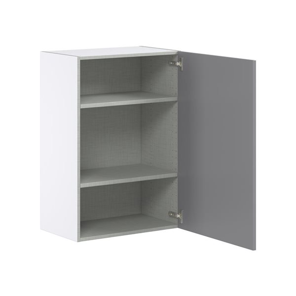 Hugo&Borg Beaumont 24 x 35 x 14.88-in Painted Slate Grey Door Wall Semi-Custom Cabinet