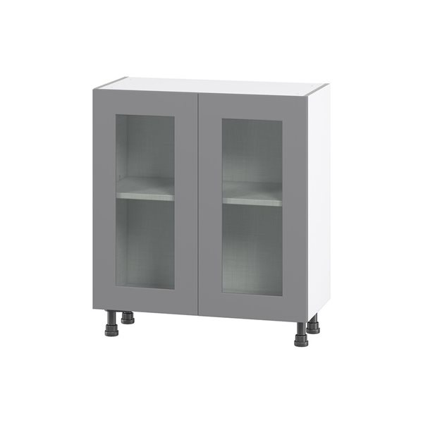 Hugo&Borg Beaumont 30 x 34.5 x 14.88-in Painted Slate Grey Door Base Semi-Custom Cabinet