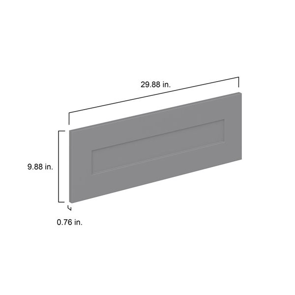 Hugo&Borg Beaumont 29.88 x 9.88 x 0.75-in Cabinet Drawer Front