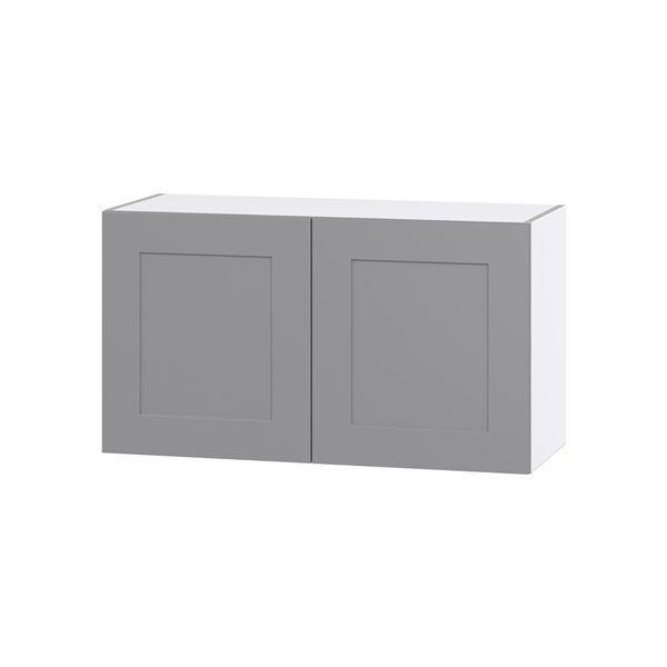 Hugo&Borg Beaumont 36 x 20 x 14.88-in Painted Slate Grey Door Wall Semi-Custom Cabinet