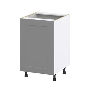 Hugo&Borg Beaumont 21 x 34.5 x 24.88-in Painted Slate Grey Door and Drawer Base Semi-Custom Cabinet