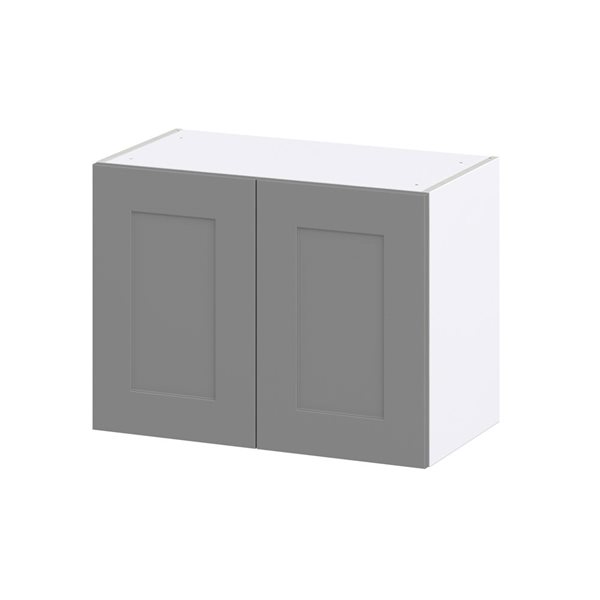 Hugo&Borg Beaumont 27 x 20 x 14.88-in Painted Slate Grey Door Wall Semi-Custom Cabinet