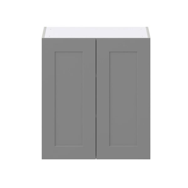 Hugo&Borg Beaumont 27 x 30 x 14.88-in Painted Slate Grey Door Wall Semi-Custom Cabinet