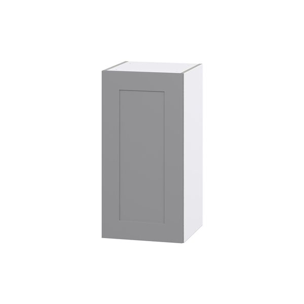 Hugo&Borg Beaumont 15 x 30 x 14.88-in Painted Slate Grey Door Wall Semi-Custom Cabinet