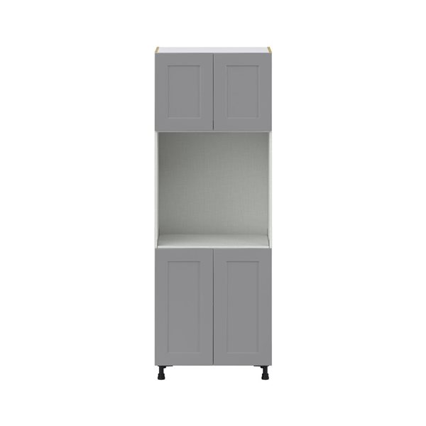 Hugo&Borg Beaumont 30 x 84.5 x 24.88-in Painted Slate Grey Door Pantry Semi-Custom Cabinet