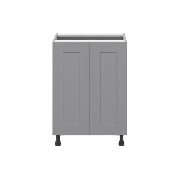 Hugo&Borg Beaumont 24 x 34.5 x 24.88-in Painted Slate Grey Door Base Semi-Custom Cabinet