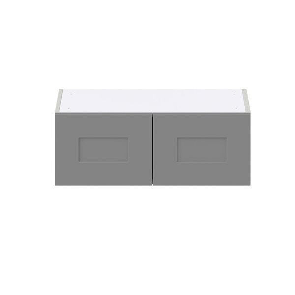 Hugo&Borg Beaumont 27 x 10 x 14.88-in Painted Slate Grey Door Wall Semi-Custom Cabinet