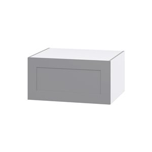 Hugo&Borg Beaumont 30 x 15 x 24.88-in Painted Slate Grey Door Wall Semi-Custom Cabinet