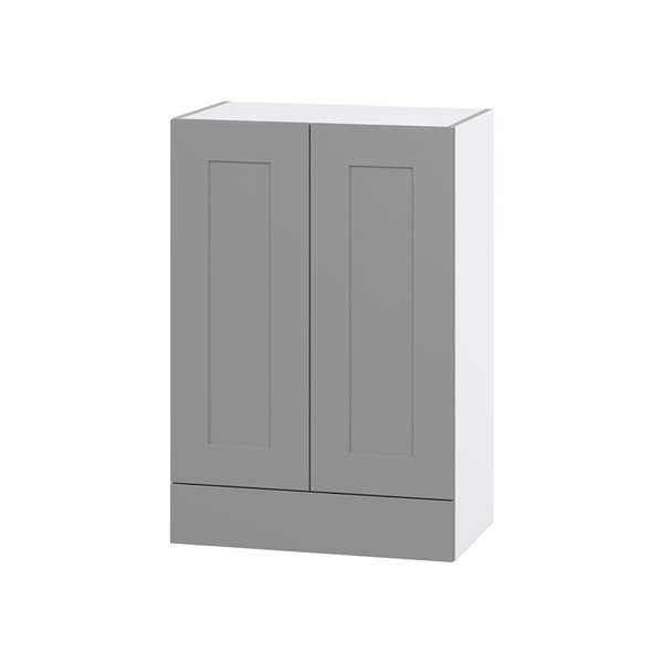 Hugo&Borg Beaumont 24 x 35 x 14.88-in Painted Slate Grey Door and Drawer Wall Semi-Custom Cabinet